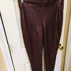 Ann Taylor Faux Leather Ankle Paint Size 00